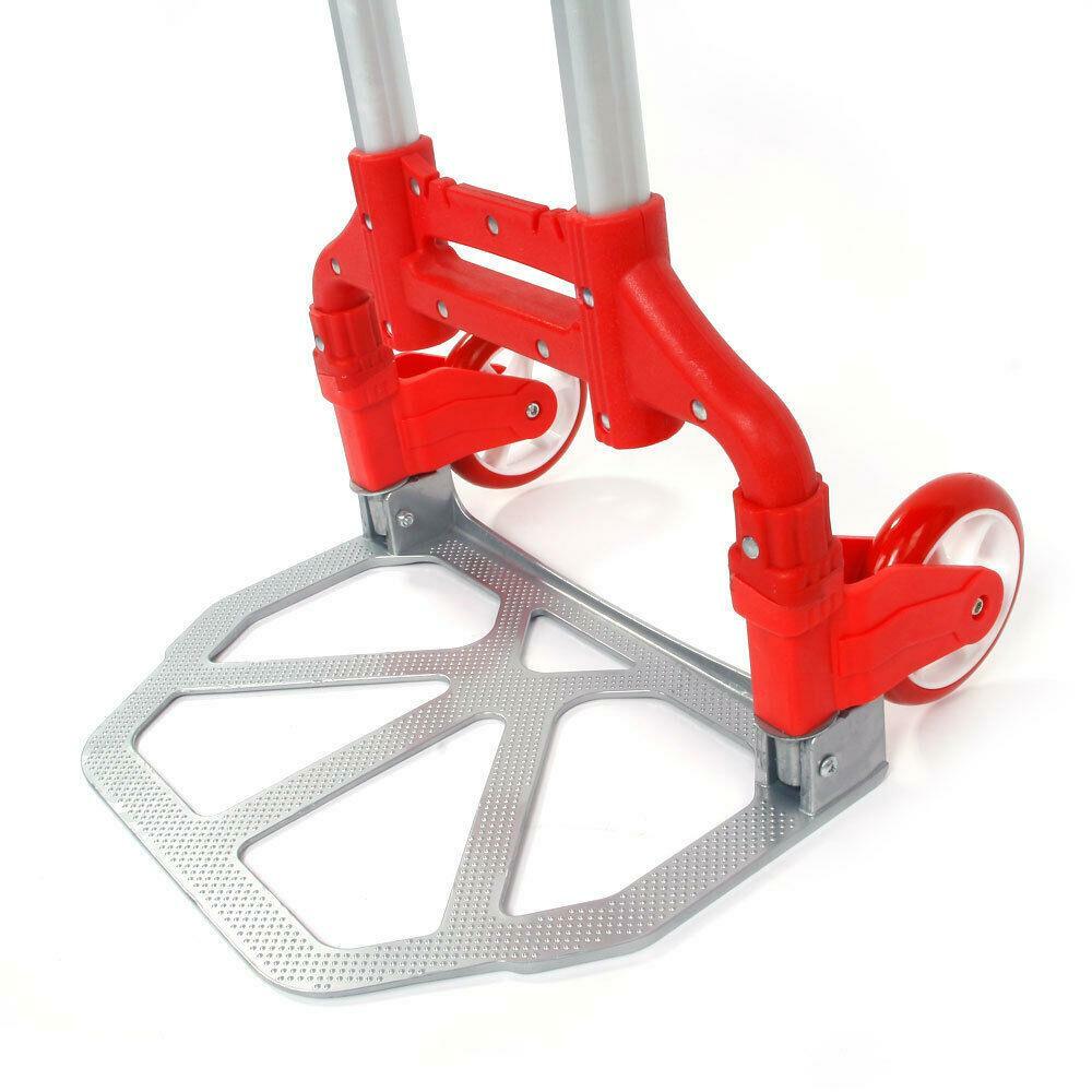 170lbs Cart Folding Dolly Collapsible Trolley Push Hand Truck Moving Warehouse