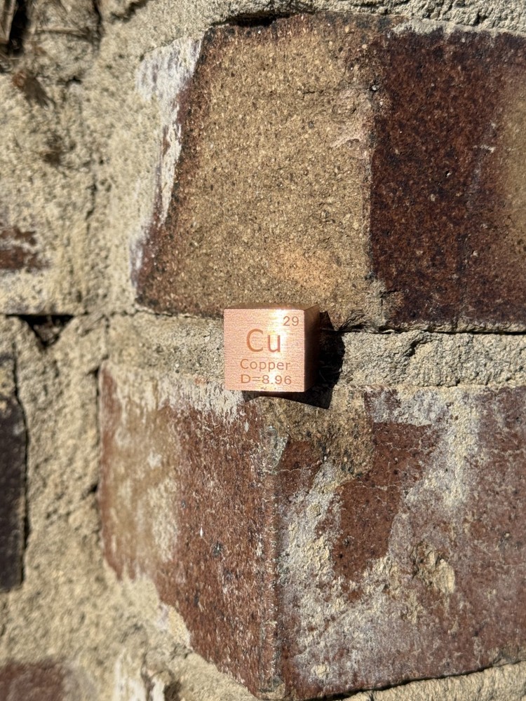 16mm Solid Copper Cube 36.7g | 1.18 Troy oz .999 Copper Element Cube