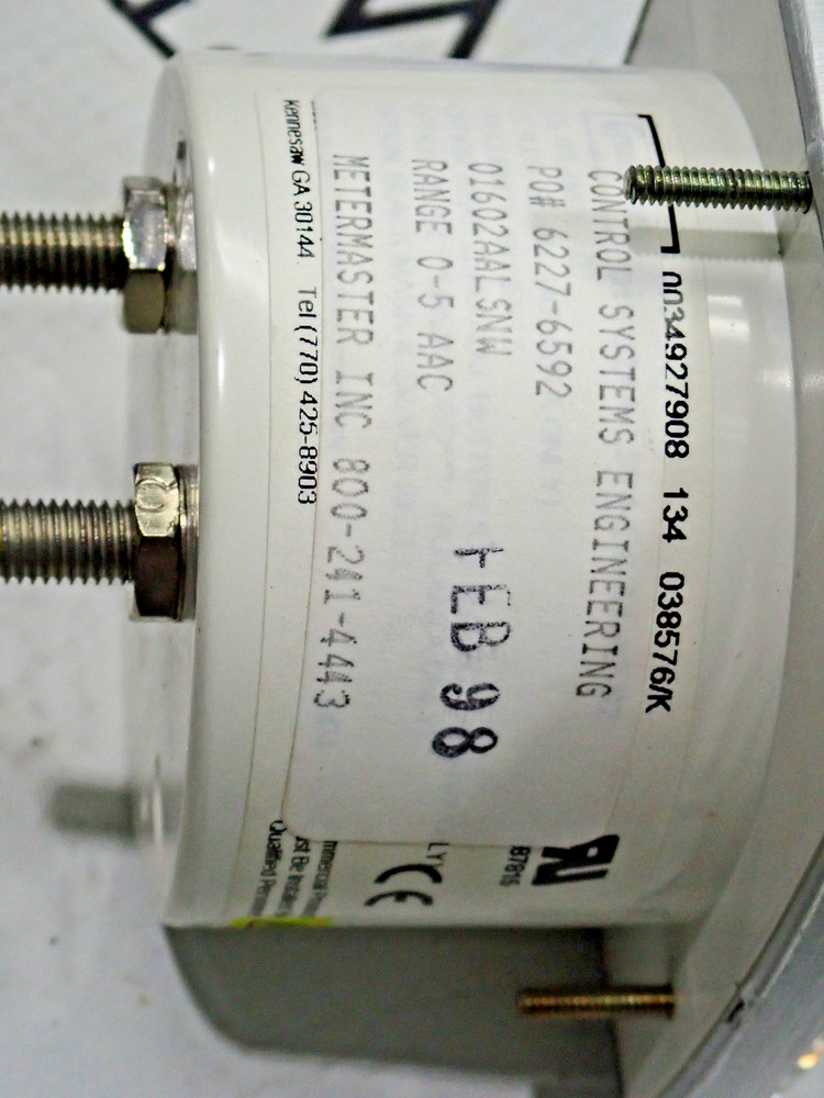 Crompton Instruments 016-02AA-LSNW Range 0-5 AAC Panel Meter