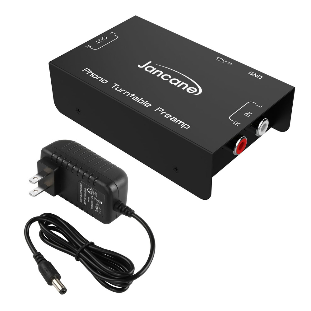 Phono Turntable Preamp, Phonograph Preamplifier with RCA Input, RCA/TRS Outpu...
