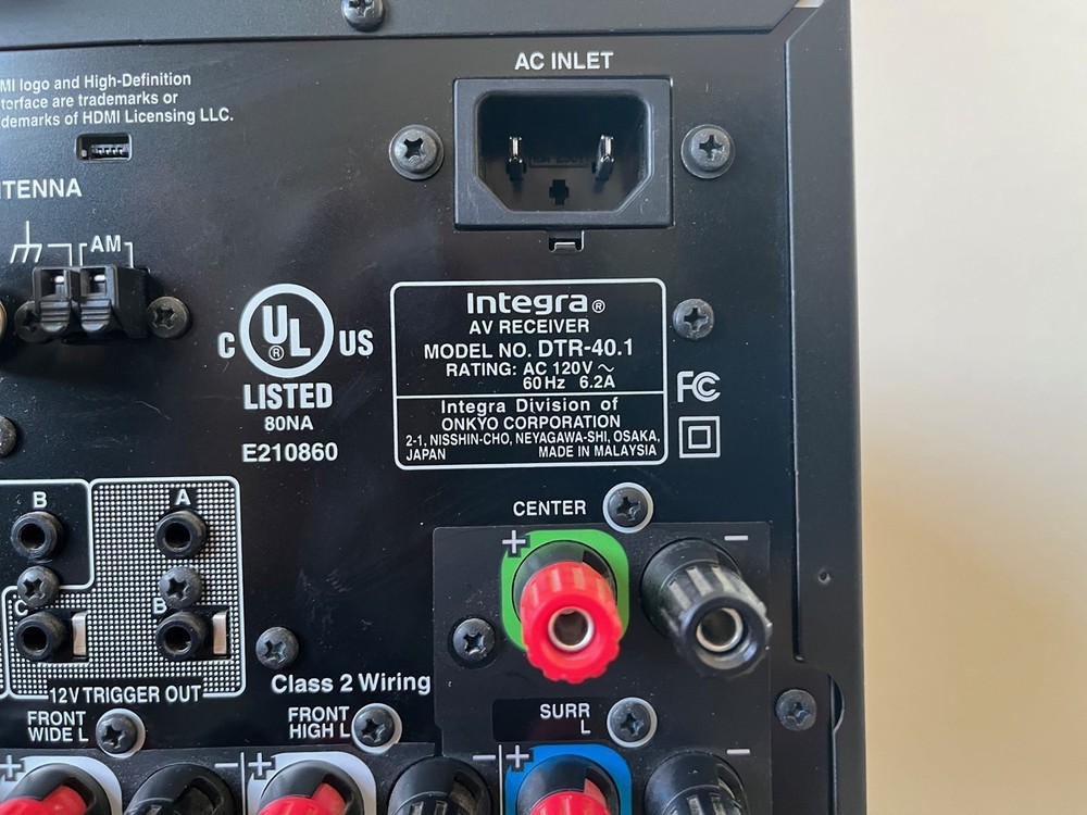 Integra DTR-40.1 Audio Network AV Receiver with No Remote