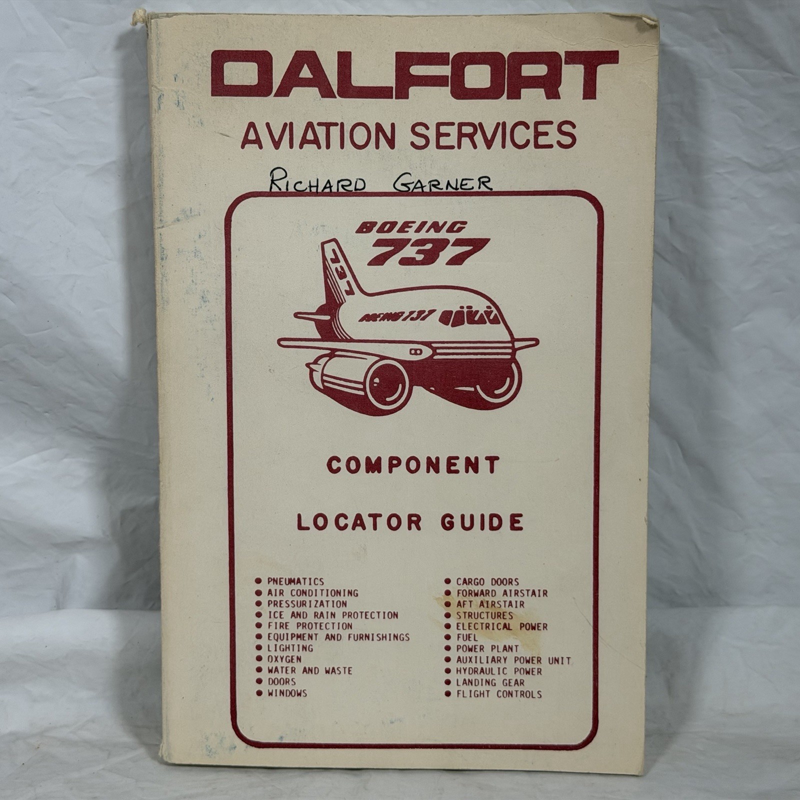 Boeing 737 Component Locator Guide Dalfort Aviation Services Manual Vintage