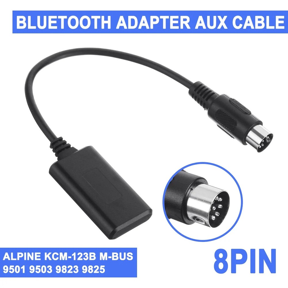 bluetooth Adapter Aux Module For Alpine KCM-123B M-BUS 9501 9503 9823 9825