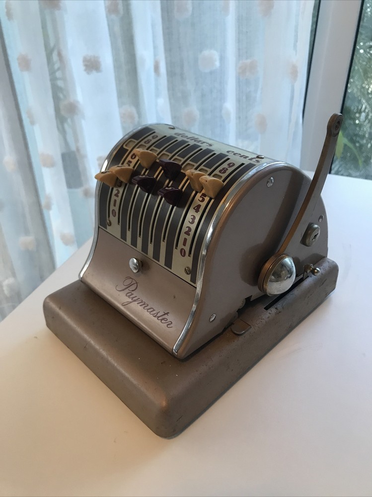 Paymaster antique vintage Check Writer