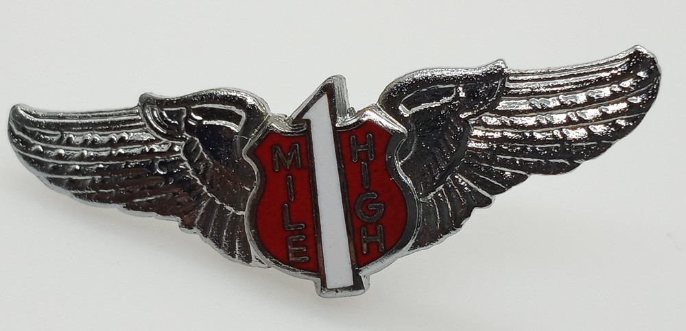 Mile High Wings Lapel Pin