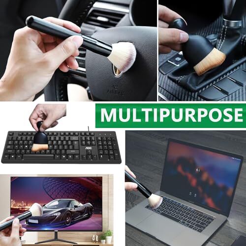 3 Pack Exquisite Microfiber Duster Brushes, Feather Duster,Car Interior