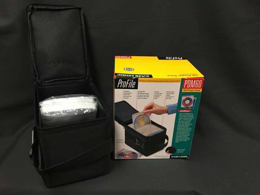 Case Logic ProFile CD Player Case 60 CD Capacity PDM60 NEW