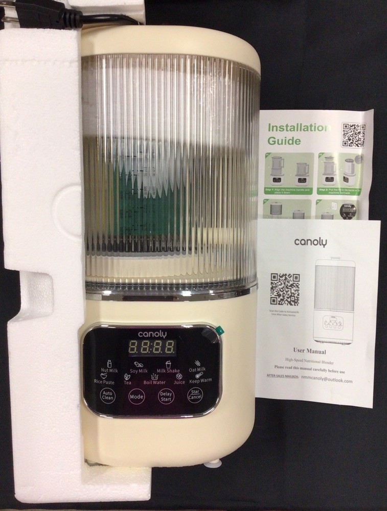 Canoly Nut Milk Maker Automatic Machine LED Display 20 Blades New Open Box