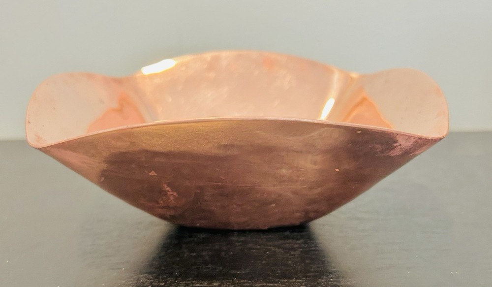 Rare Simon Pearce 6” Copper Square Bowl