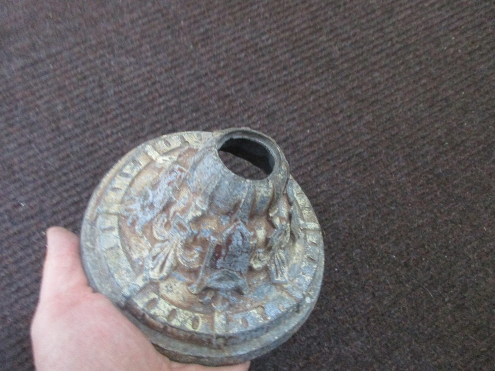 Vintage Metal single light fixture Base