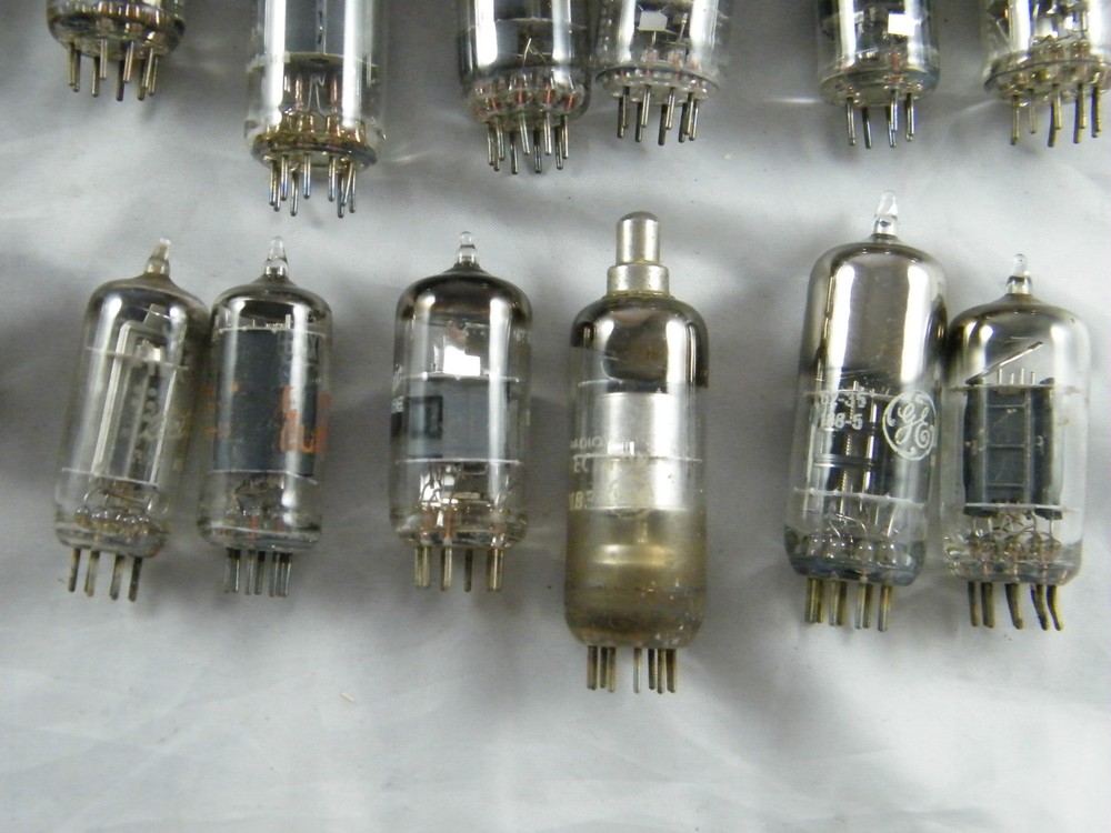 VINTAGE ~ LOT OF 50 ~ ELECTRONIC TUBES ~ UNTESTED ~ SOME MISSING NUMBERS ~ CXC