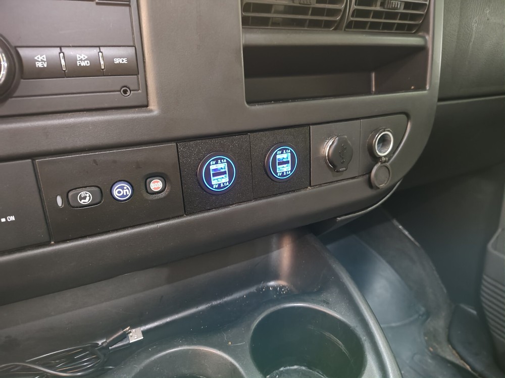 08-25 Chevrolet Express GMC Savana van dash blank insert for OnStar panel