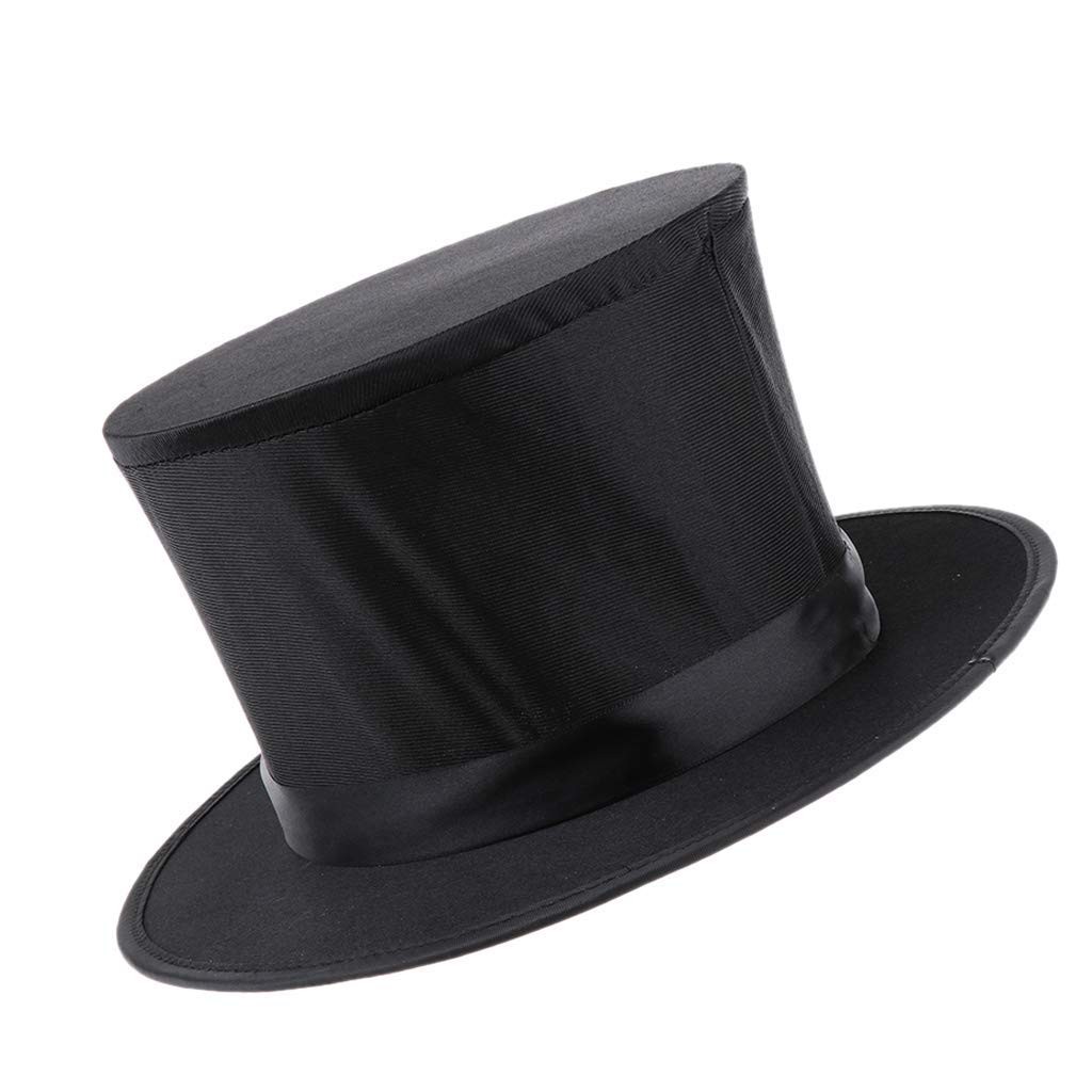 Black Top Hat Magician Collapsible for Kids Teen Boys Medium,