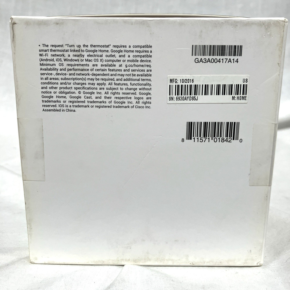 NIB Google Home Voice Activated Speaker