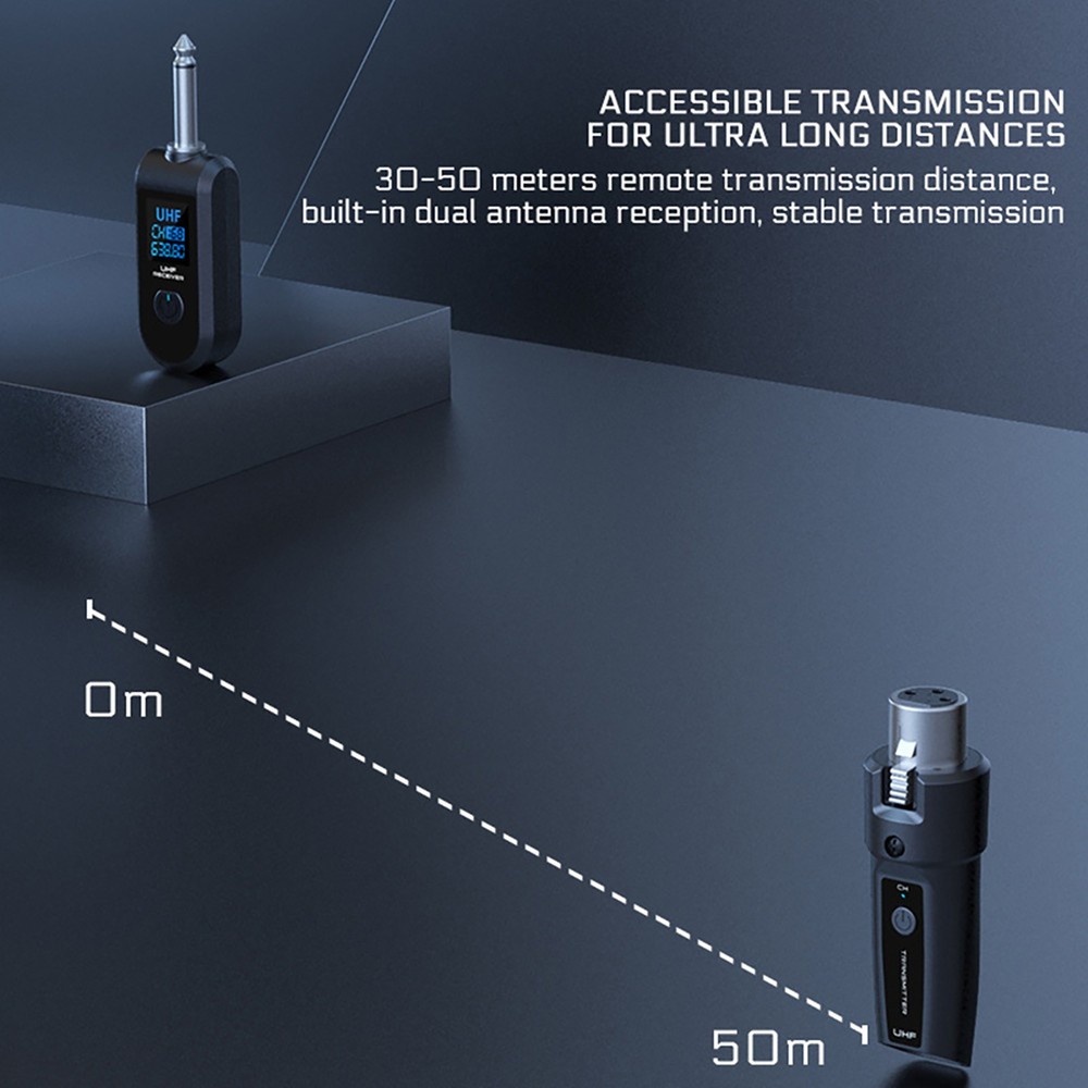 1set Wireless Audio Transmitter&Receiver UHF XLR Adapter Widely Applicant