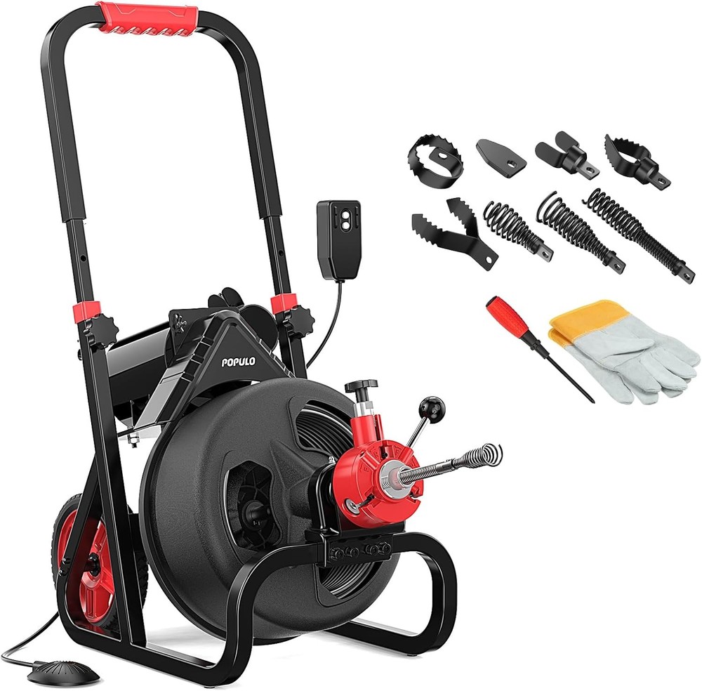 8-Piece Drain Snake Drill Attachment - Tackle Any Clog with Precision
