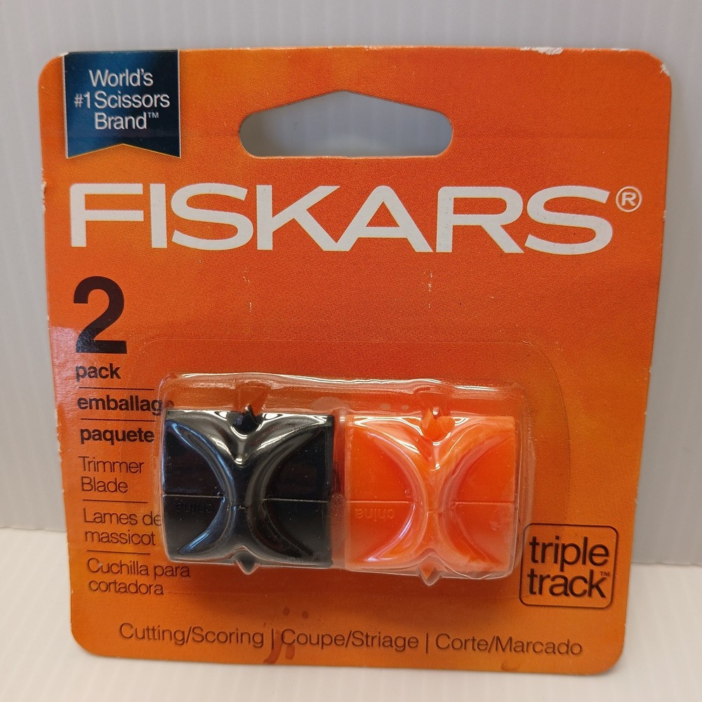 Fiskars Triple Track Trimmer Replacement Blades 2 Pack Cutter/Cutting/Scoring
