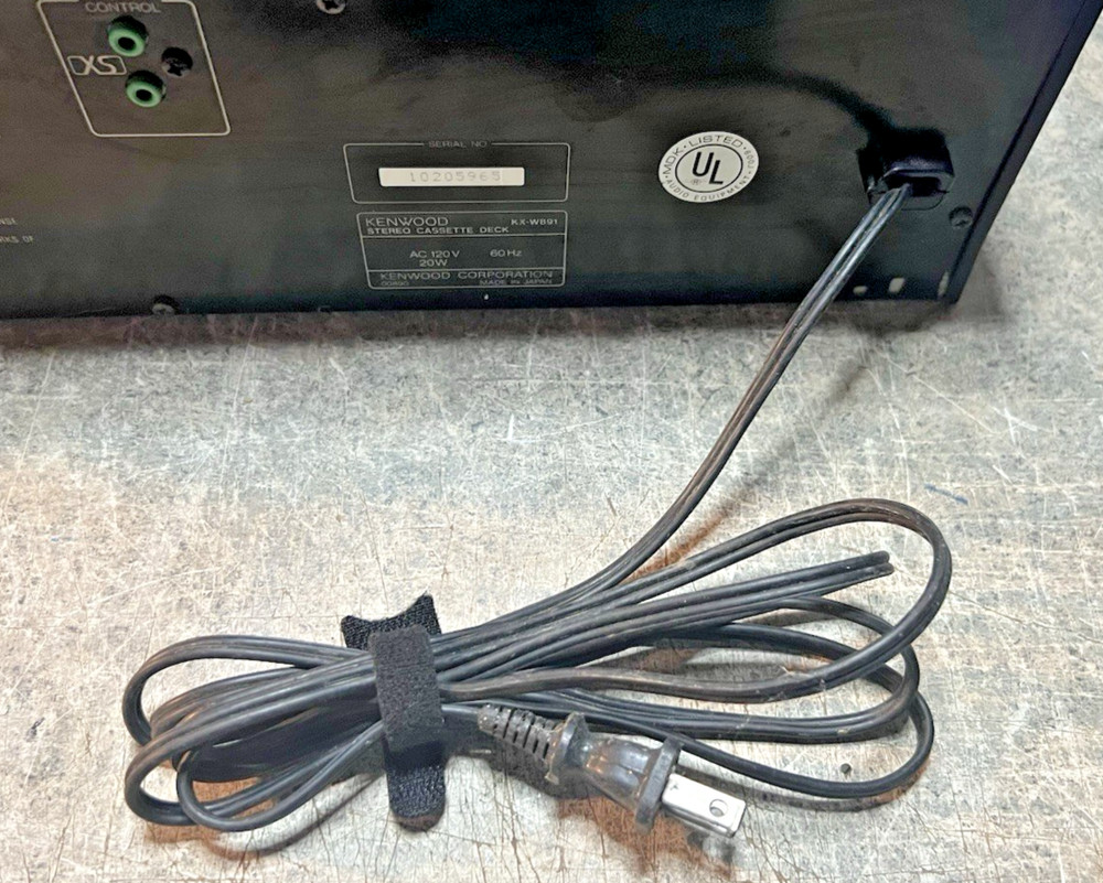 KENWOOD Stereo Double Cassette Deck Model: KX-W891