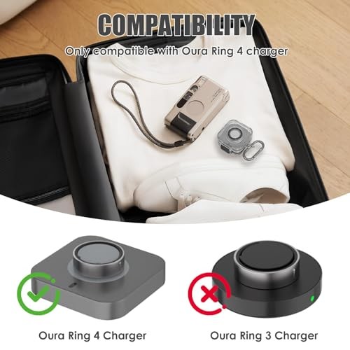 Smart Ring Charger Protective Case,Compatible with Oura Ring Gen 4 Charger,