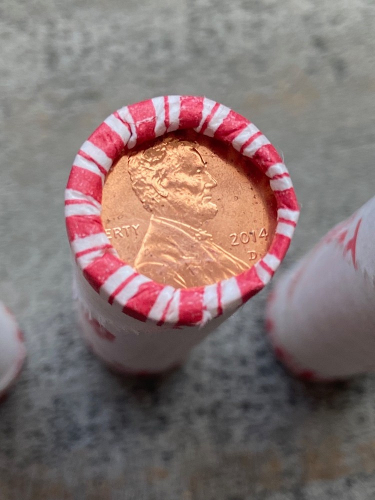 US Penny roll Set - 2008-2014 (7 UNC Rolls)