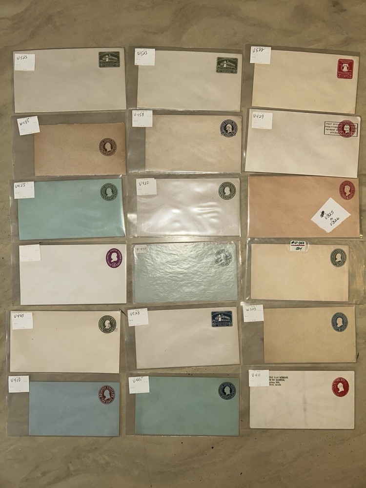 US Embossed Stamp Envelopes