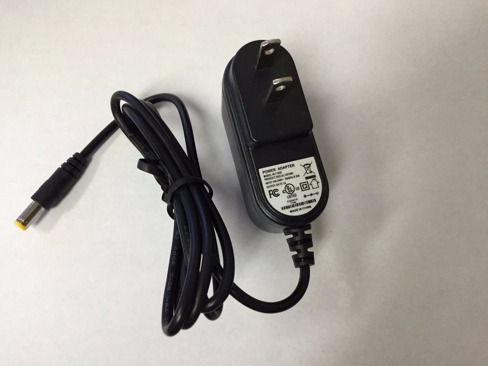 12V 1A DC Power Supply Adapter for IP/CCTV Security Camera Output DC