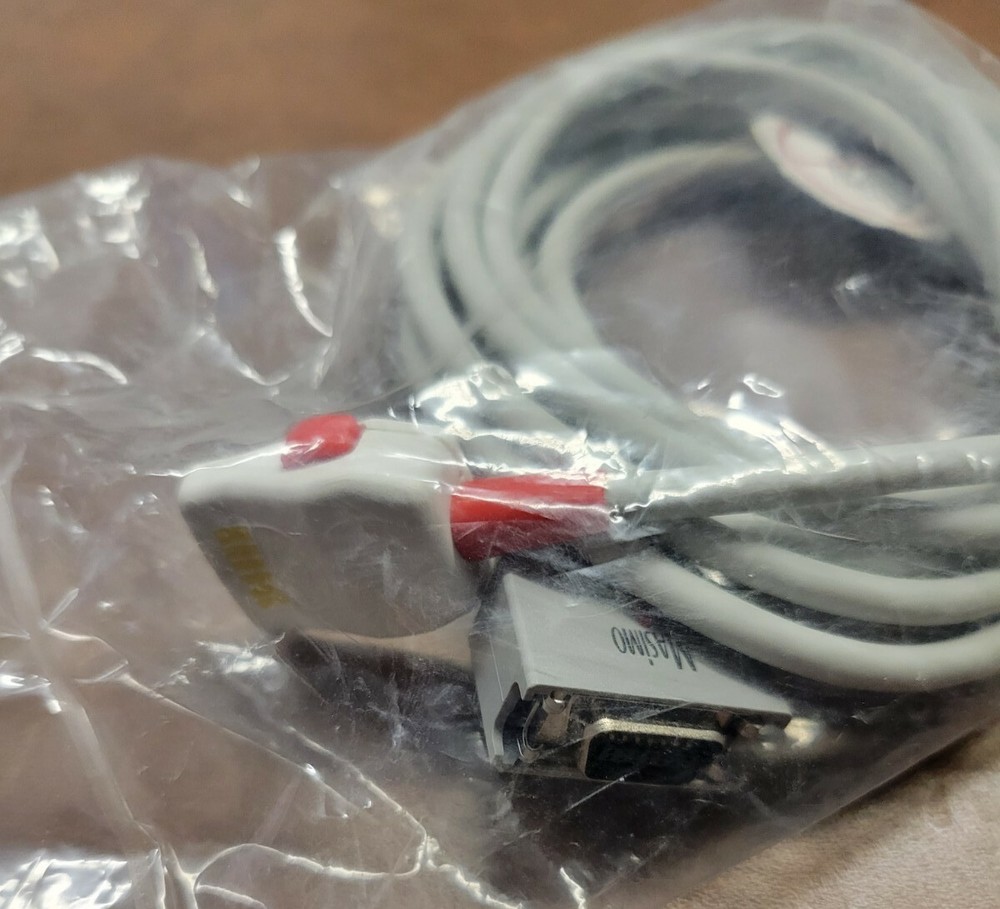 Original new Masimo 1005 PC08 SpO2 adapter cable 8ft