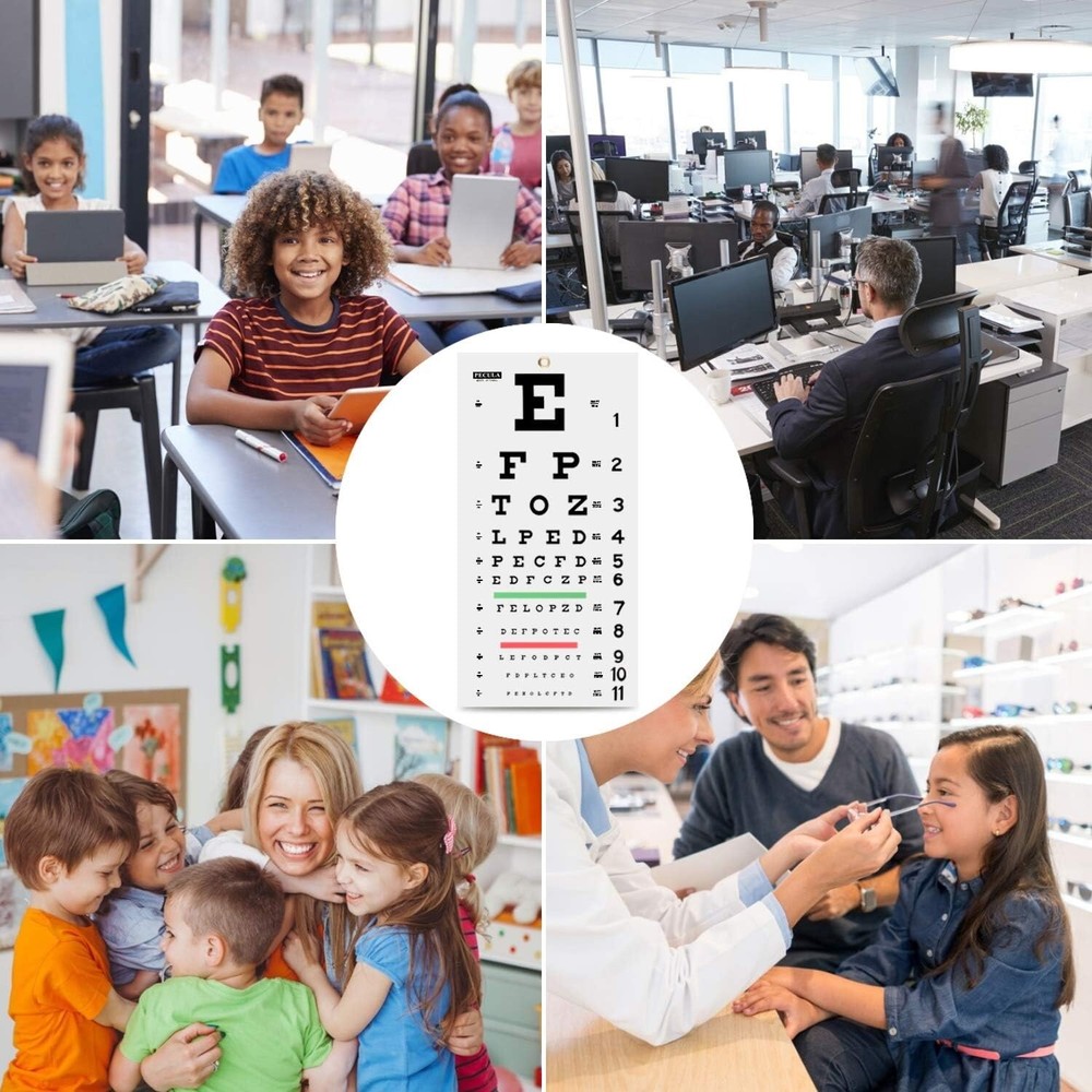 Washable Snellen Eye Chart - Essential Tool for Vision Testing & Education