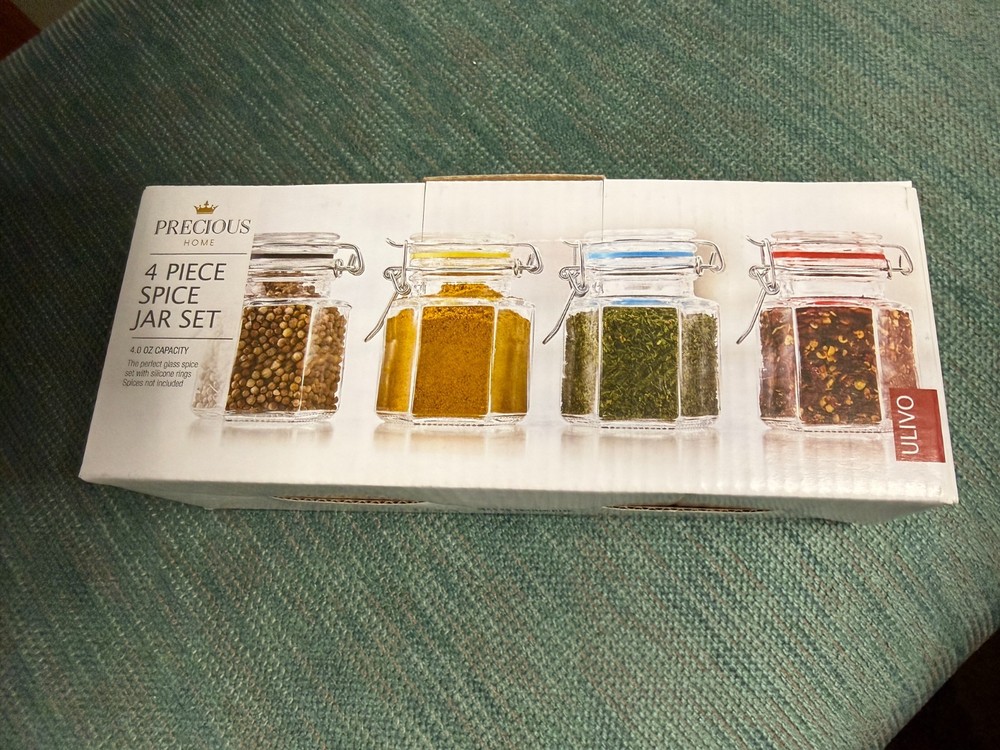 Precious Home 4 Piece spice jars New