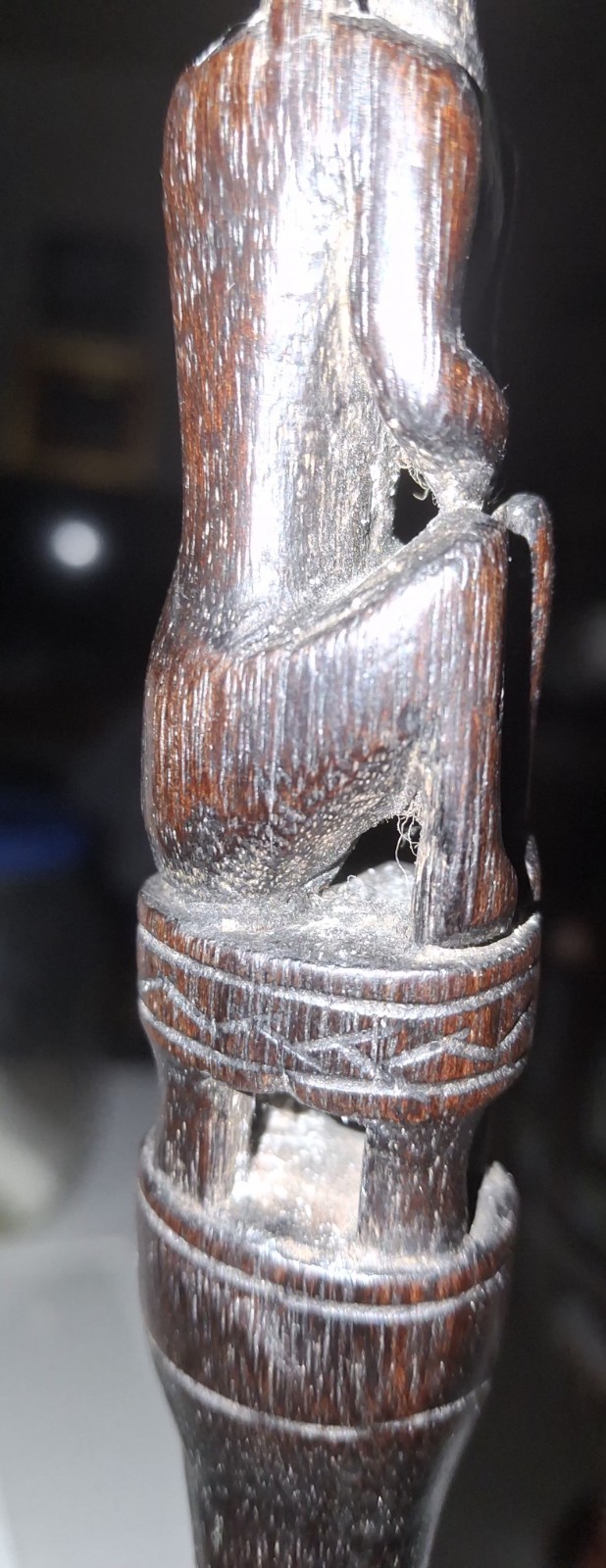 Rare Vintage Pig Trap Measuring Stick from Borneo.