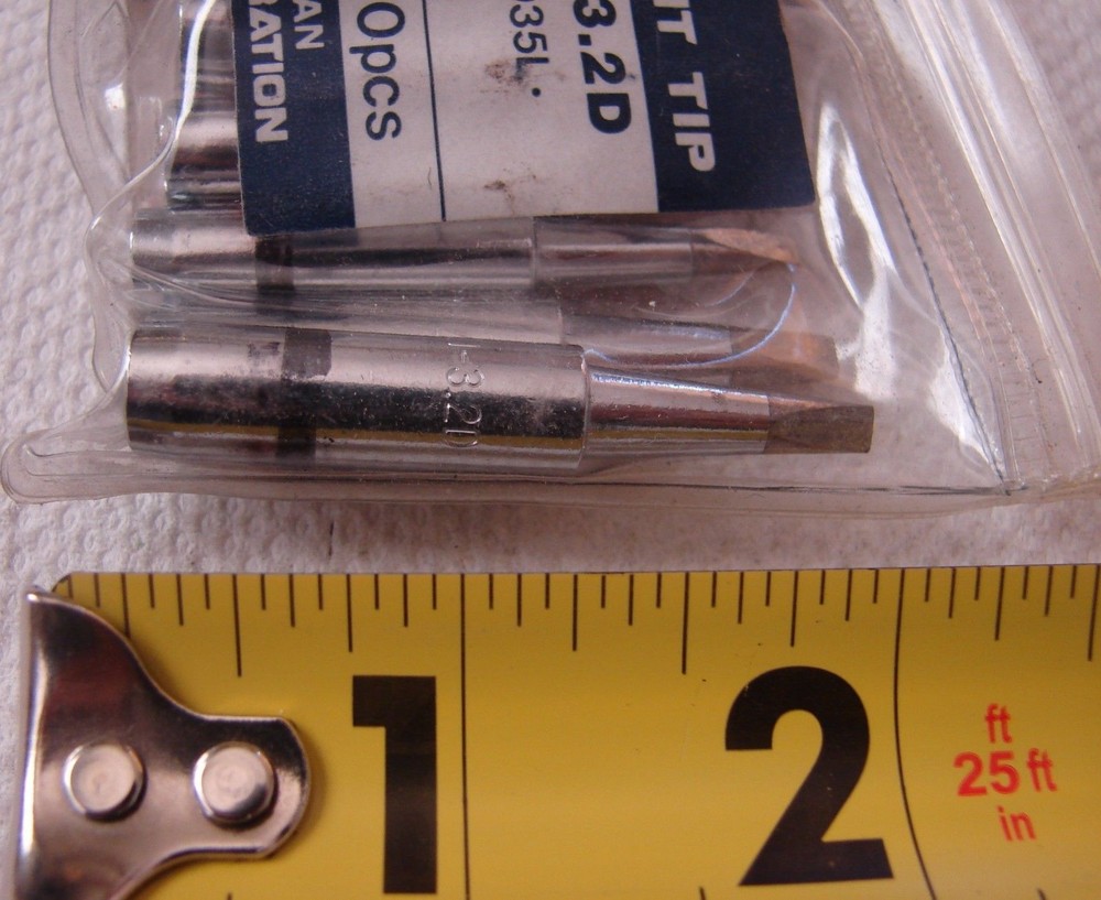 Hakko 900L-T-3.2D Tip,3.2D, Solder Iron Tip 10 Ea