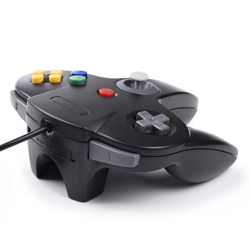 Classic Retro N64 64 Bit Game Console USB Wired Controller Gamepad for PC MAC OS