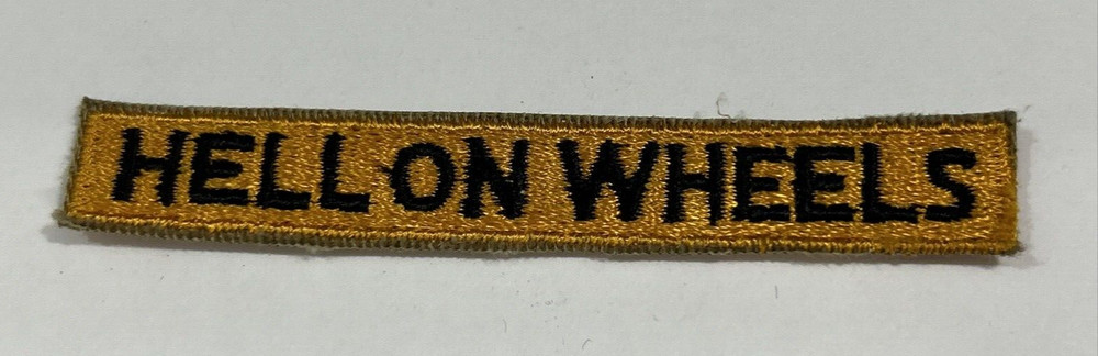 HELL ON WHEELS Armored Division Armor Tank tab patch