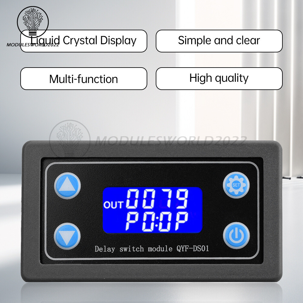 DC6-30V One Way Delay Cycle Timer Relay Module Timing Control Switch QYF-DS01