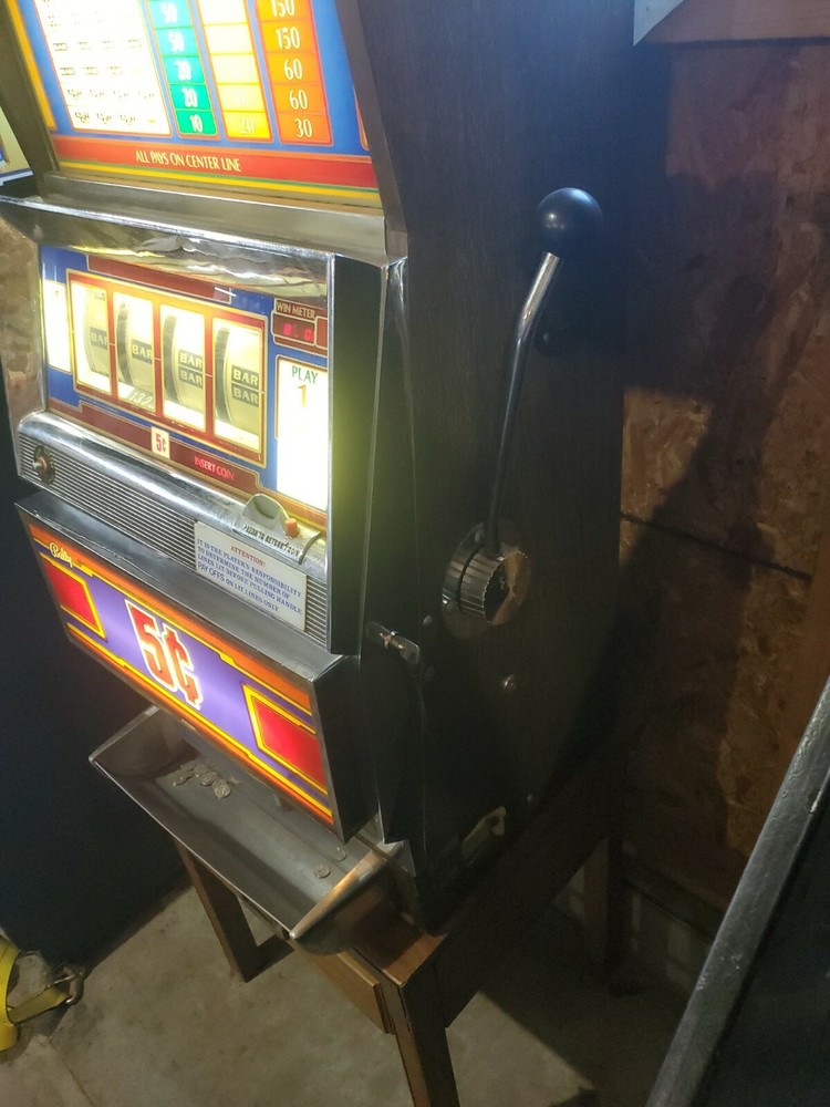 Slot Machine BALLY 5 Cent Nickel E Series E2203-4 Working!
