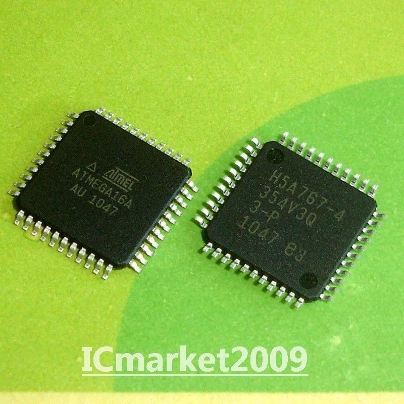 2 PCS ATMEGA16A-AU QFP-44 ATMEGA16 8-bit AVR with 16K Bytes Programmable Flash