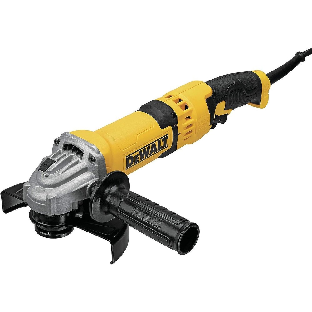 DEWALT 13A 120V Trigger Switch Angle Grinder 5"/6" Wheel Dust Ejection 3 Guards