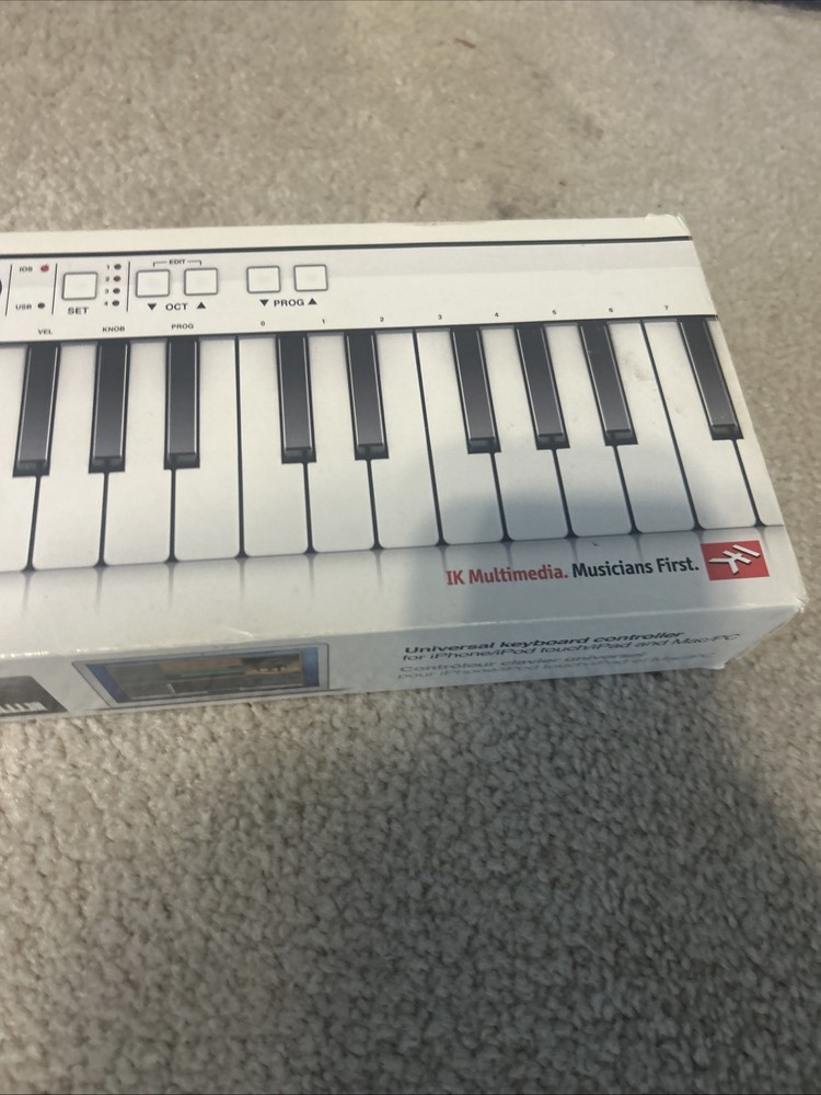 iRig Keys 37-Key USB MIDI Keyboard Controller for iPhone iPad Mac PC w/ Box &...