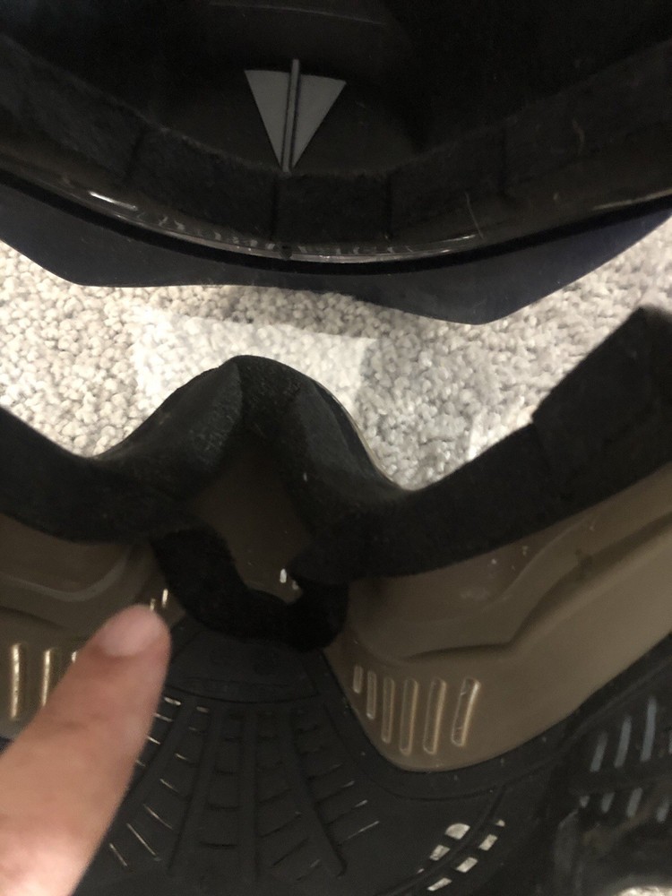 Valken Paintball Goggle Mask Visor Brown Vented Complete Read Descriptions