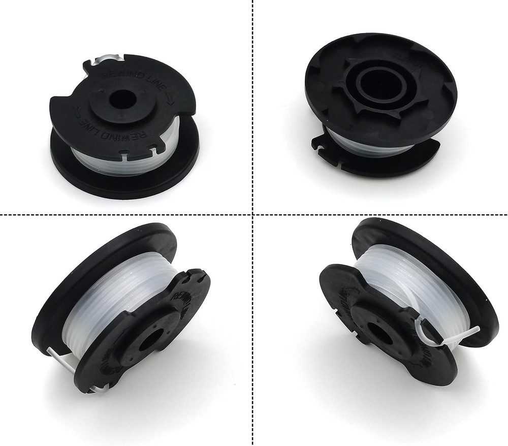 6 Pack Hyper Tough Replacement Spools - 0.065" Durable Trimmer Line, 16ft Each