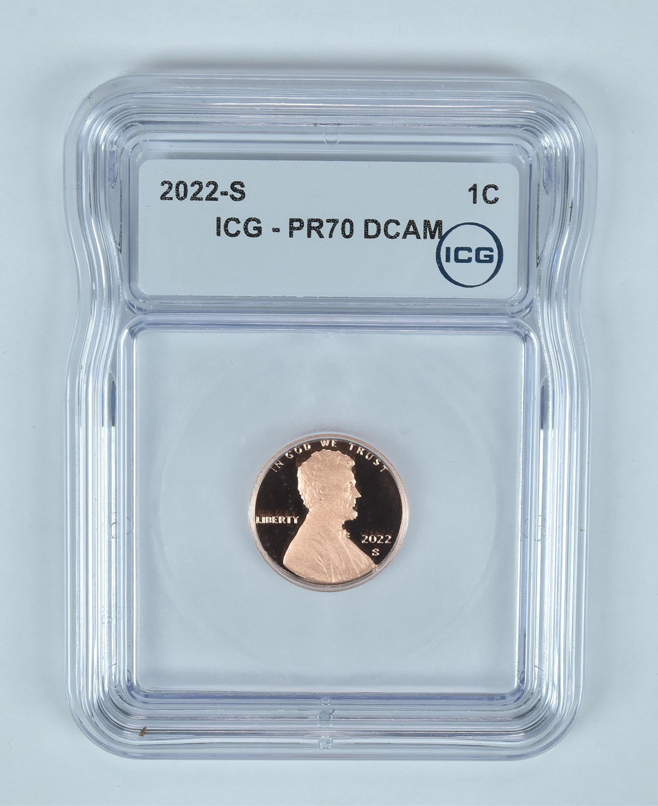 2022-S Lincoln Shield Cent PR70 DCAM ICG