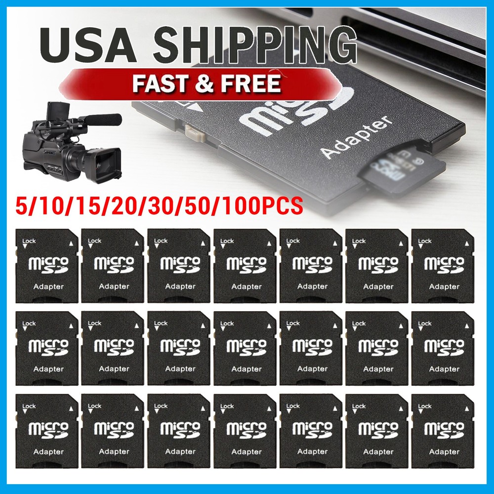 Micro SD Adapter TransFlash TF To SD SDHC Memory Card Adapter Converter LOT