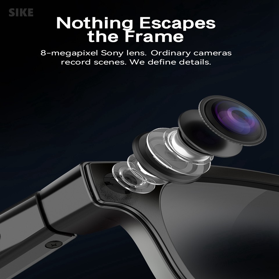 Smart Bluetooth Glasses with Camera, Voice Assistant & Calling Functions