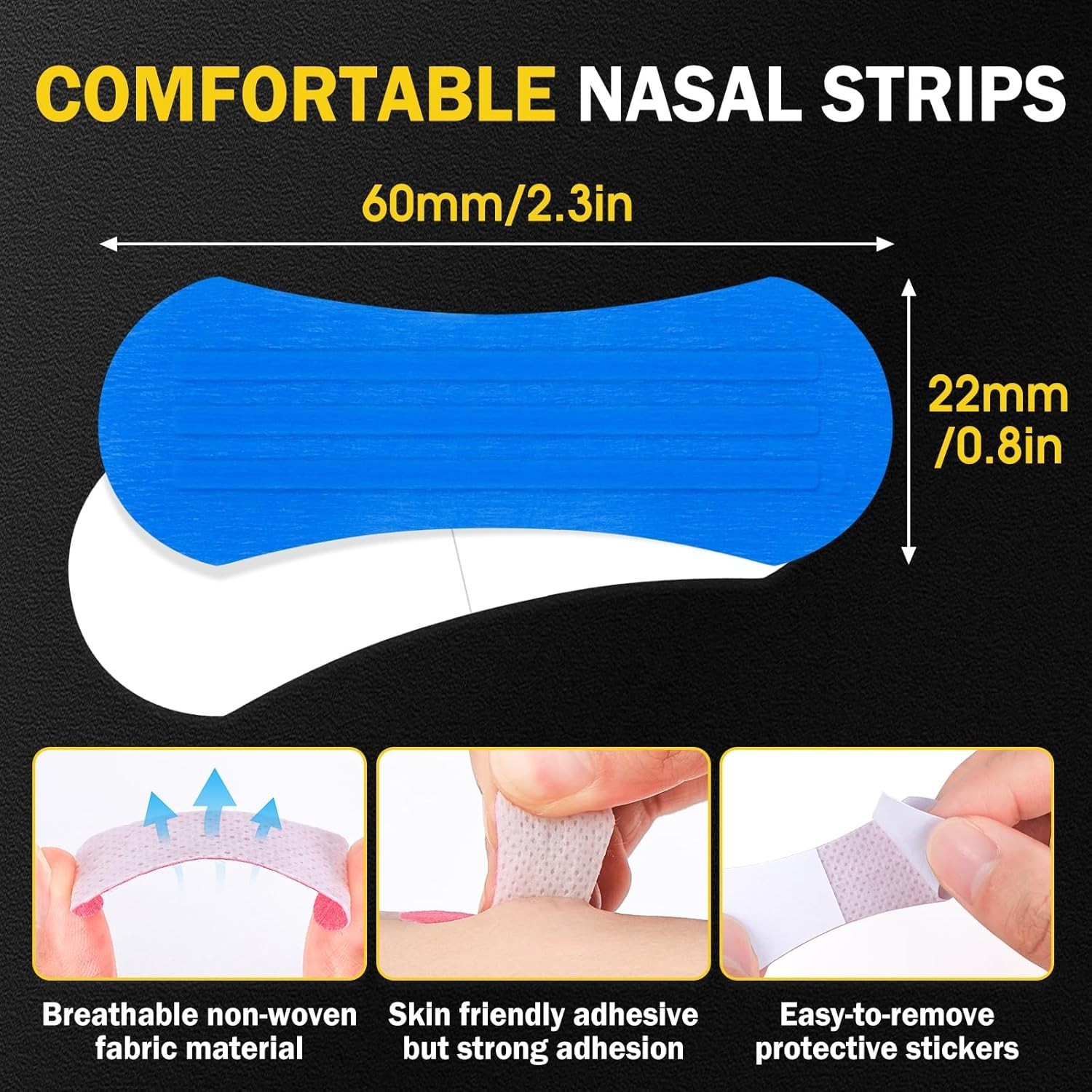 100 Count Extra Strength Nasal Strips - Snoring Relief & Enhanced Breathing