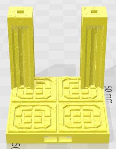 2x2 Pillars - Dwarven Kingdom - Pathfinder - Dungeons & Dragons -RPG- Tabletop-T