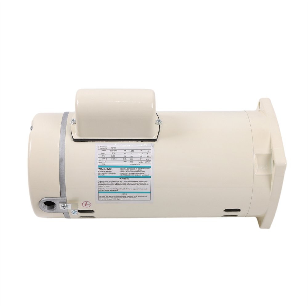 1.5HP Pool Pump Motor Solid Replacement 071315S 355012S 56Y Square Frame Flange