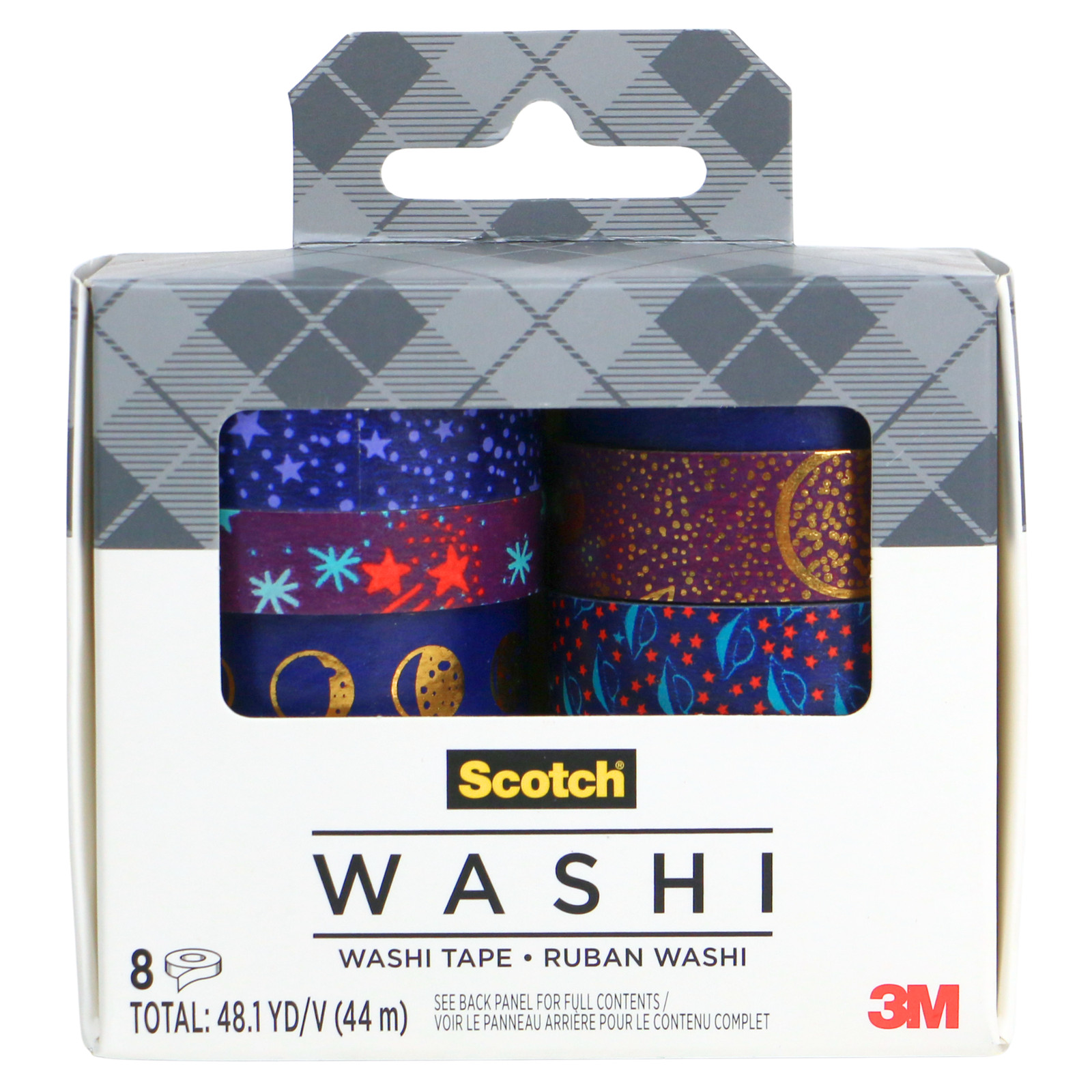 Scotch Washi Tape [8-Pack]: 8-pack (Abstract Modern Design)