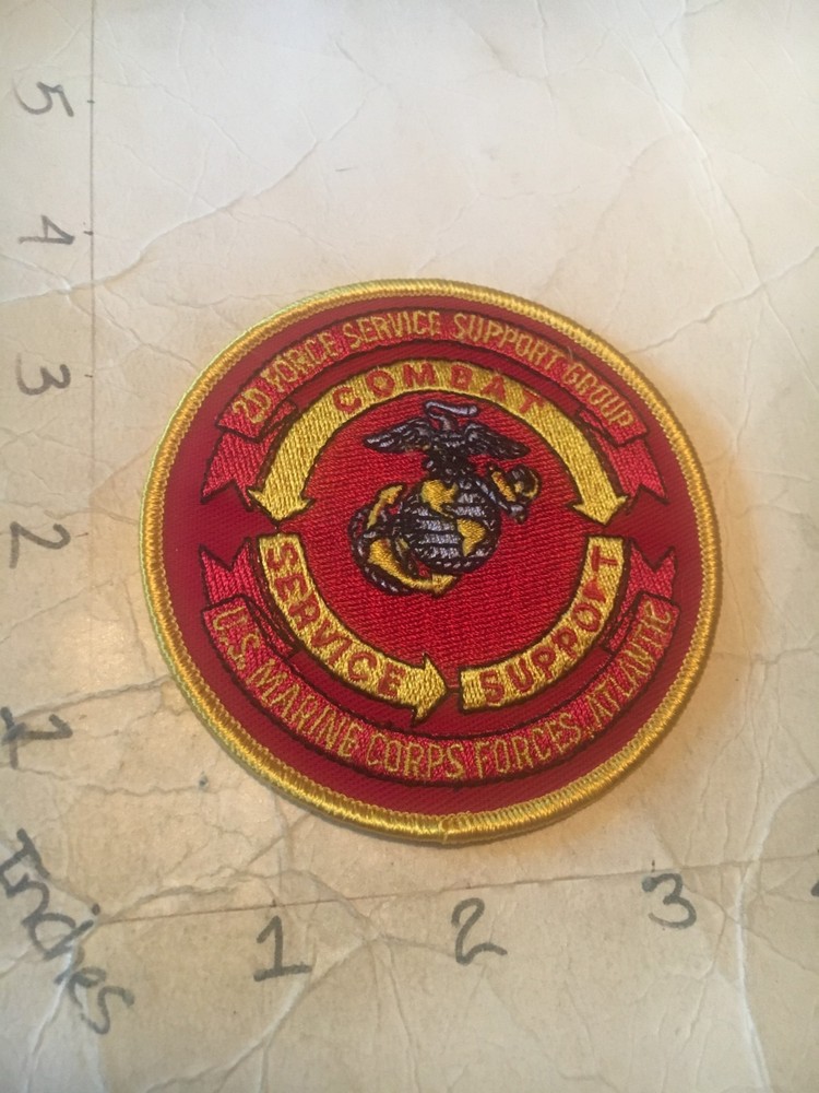 USMC MARINE CORPS 2nd Force Atlantic Combat Service Support Group Patch 7/21/25