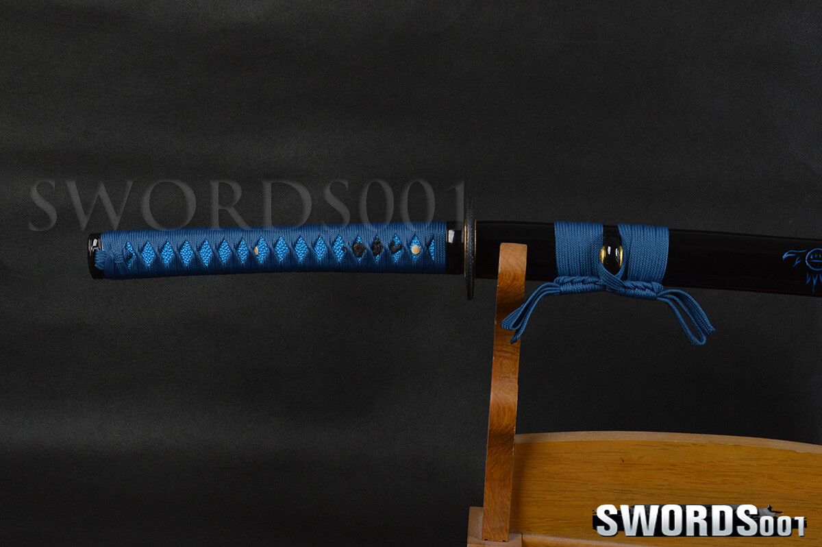 Blue Dragon Katana Japanese Samurai Sword 1095 Carbon Steel Functional Full Tang