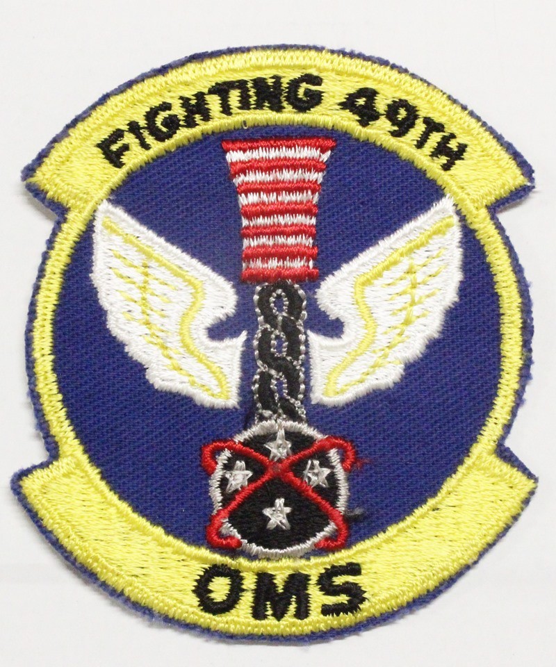 USAF Air Force Patch: 49th Organizational Maintenance Squadron "Fighting 49th"